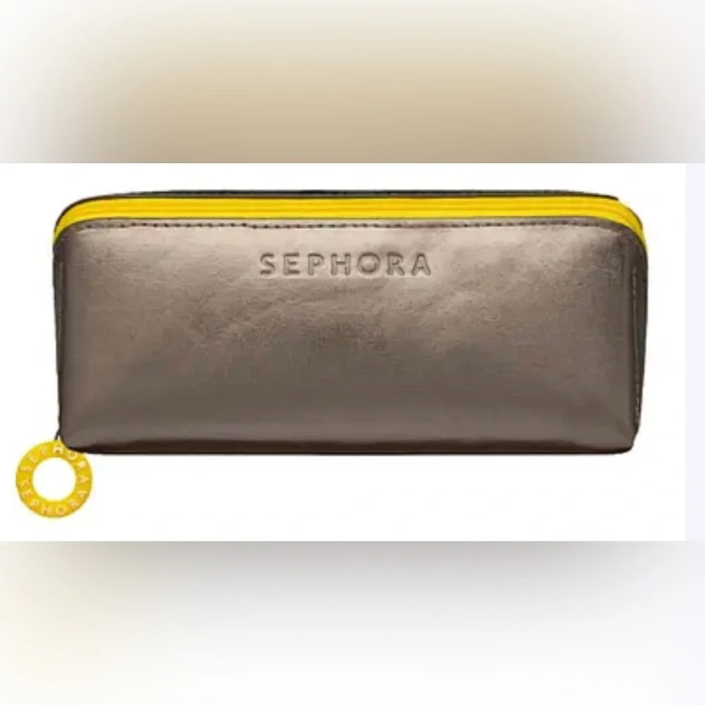 Sephora Shimmering Pouch with Yellow Accent
